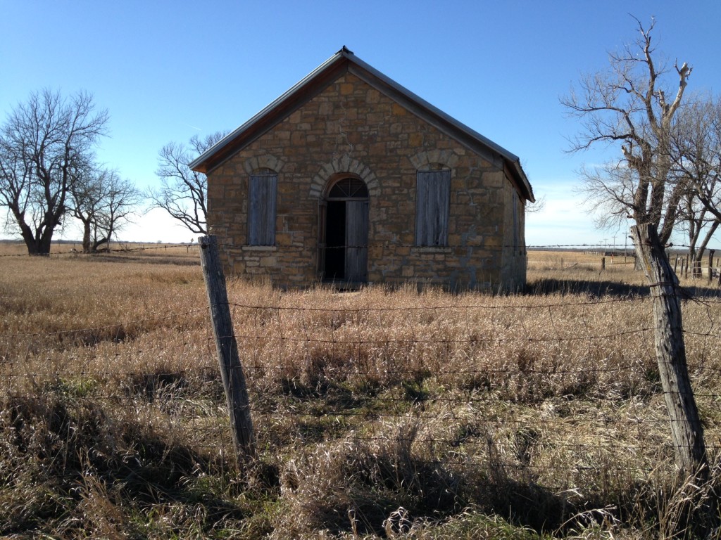 Abandoned Silkville school